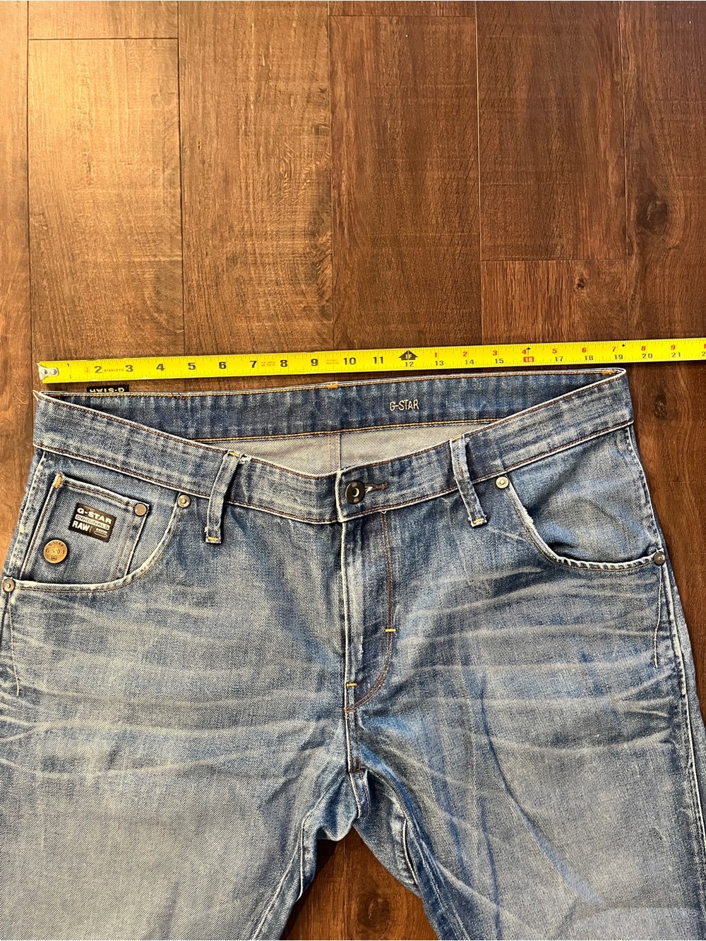 G Star Raw Loose Tapered Jeans Mens 38x36 Distressed Blue Denim - Picture 4 of 7